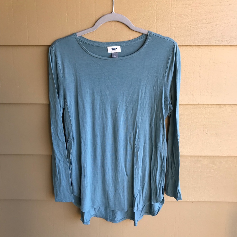 Long sleeve side slit shirt